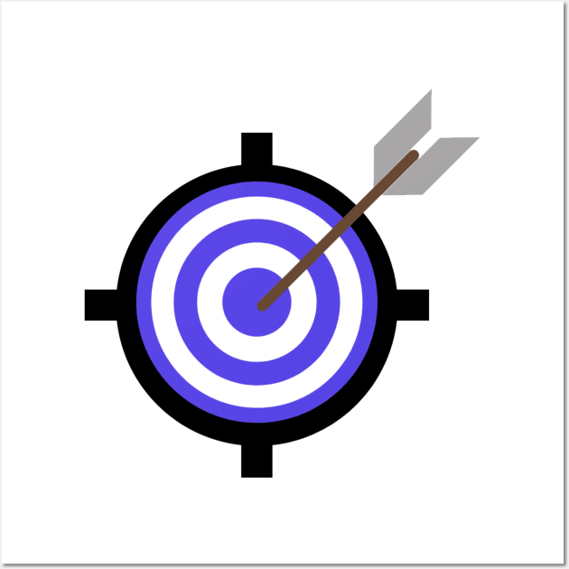 purple black target design Wall Art by Artistic_st